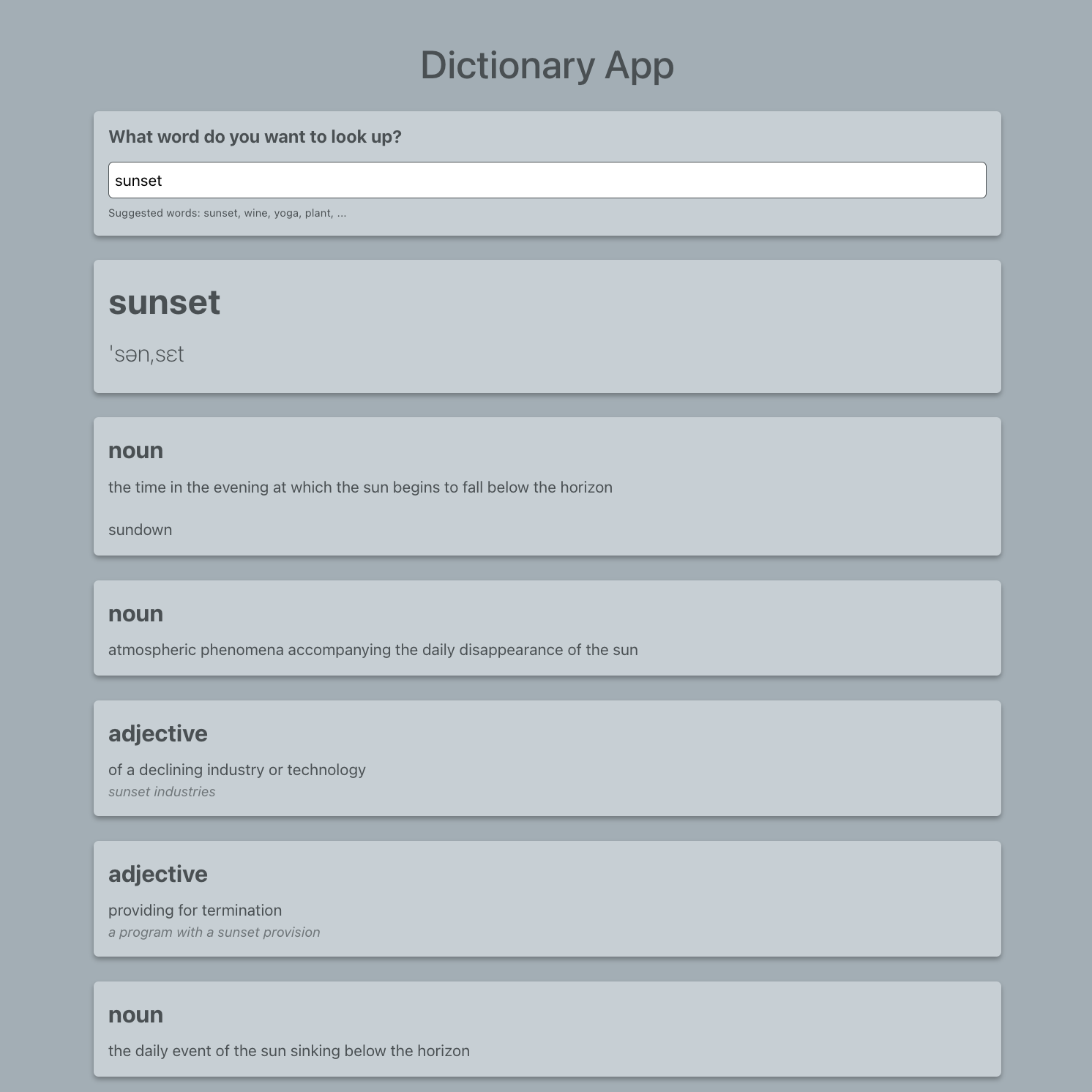 dictionary app