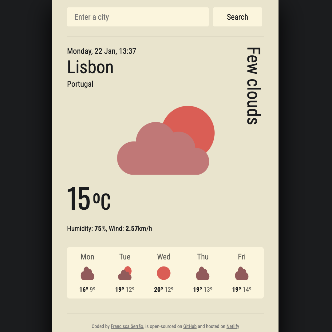 weather app